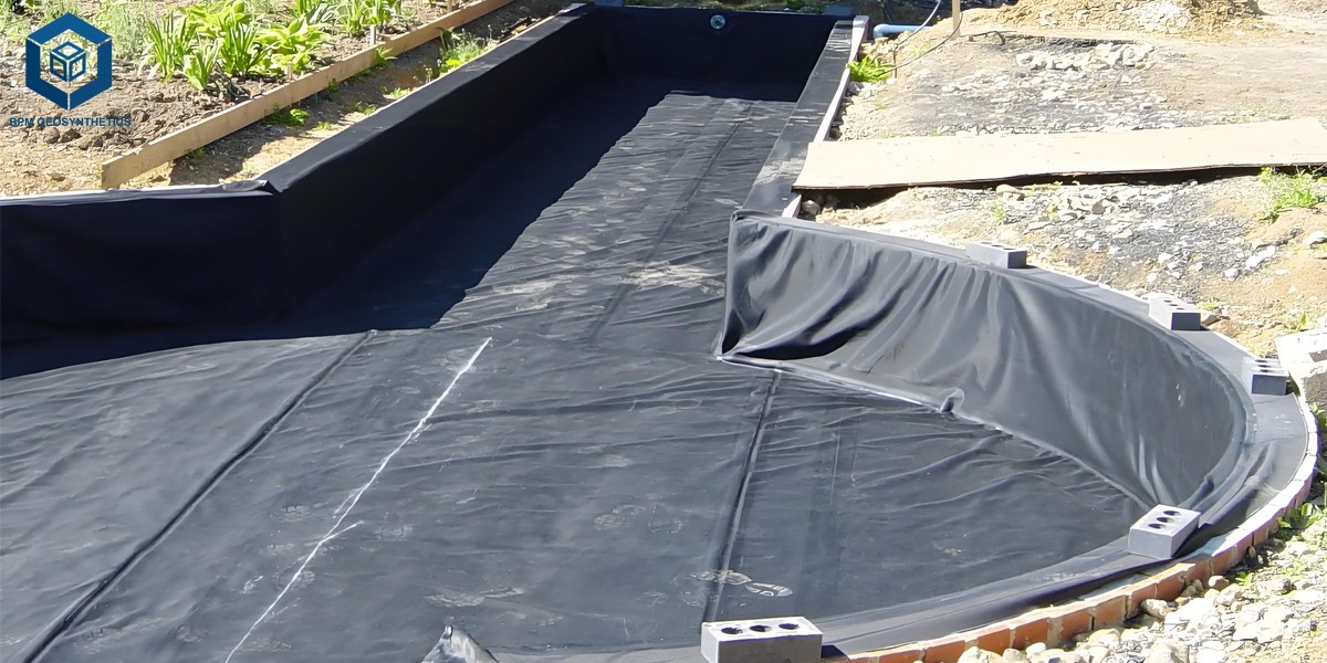 Revêtement géomembrane en polyéthylène lisse HDPE pour la protection des sols Revêtement géomembrane en polyéthylène lisse HDPE pour la protection des sols