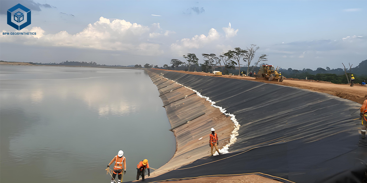 Membrane PE pour bassin d'eaux usées Membrane PE pour bassin d'eaux usées