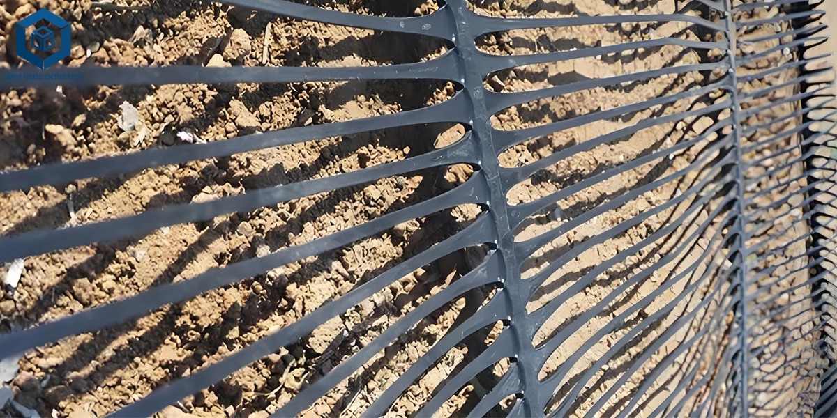 Geogriglia uniassiale in plastica per il rinforzo del terreno Geogriglia uniassiale in plastica per il rinforzo del terreno