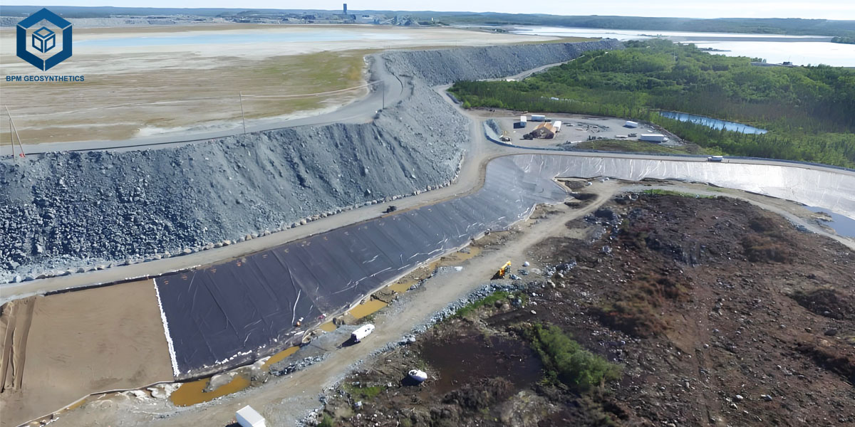 Géomembrane en PEHD pour la gestion des déchets d'enfouissement Géomembrane en PEHD pour la gestion des déchets d'enfouissement