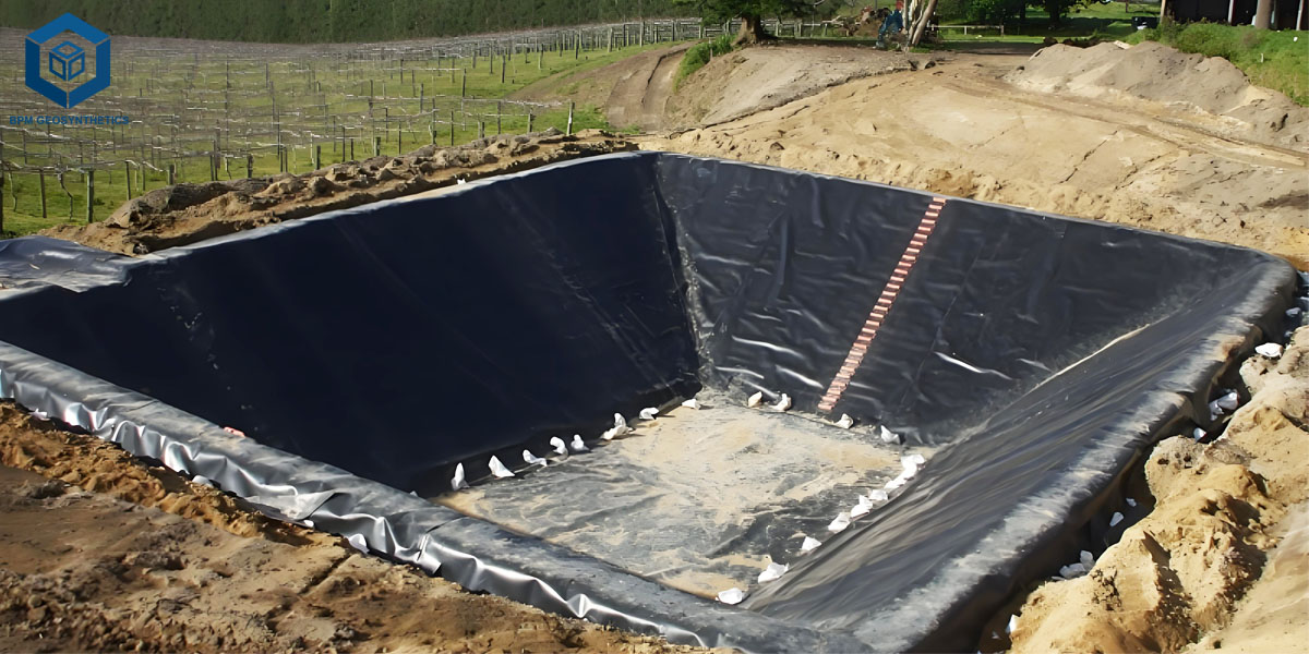 Géomembrane lisse LLDPE pour revêtements de bassin Géomembrane lisse LLDPE pour revêtements de bassin
