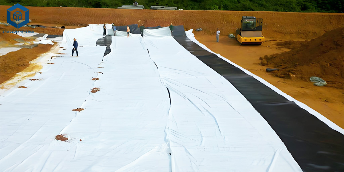Membrane géocomposite pour la conservation de l'eau Membrane géocomposite pour la conservation de l'eau