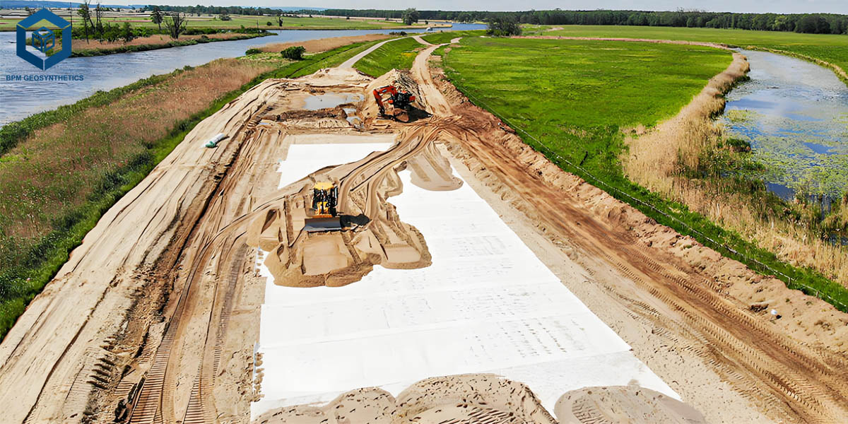 Geotekstil Non Woven untuk Tepi Sungai dan Kanal Geotekstil Non Woven untuk Tepi Sungai dan Kanal