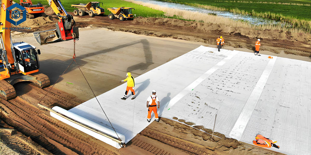 Membran Drainase Geotekstil Non Woven untuk Kolam Retensi Membran Drainase Geotekstil Non Woven untuk Kolam Retensi