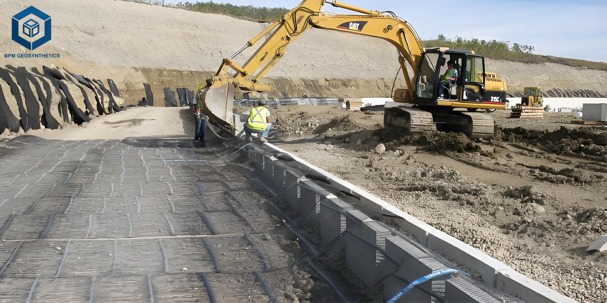 Geogrid Mesh for Retaining Wall Construction Geogrid Mesh for Retaining Wall Construction