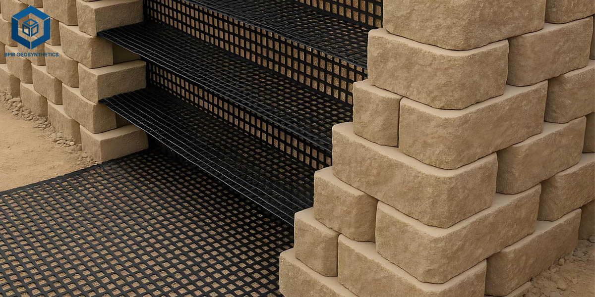 Geogrid Mesh Retaining Wall Geogrid Mesh Retaining Wall