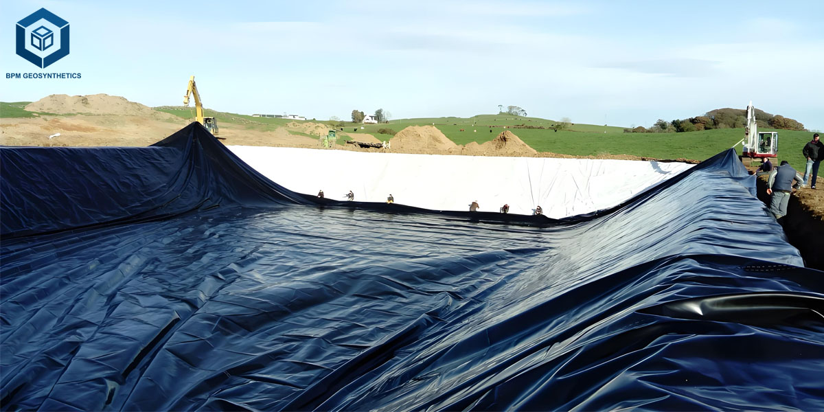 Geomembran HDPE 1,5 mm untuk Pengendalian Rembesan Waduk dan Bendungan