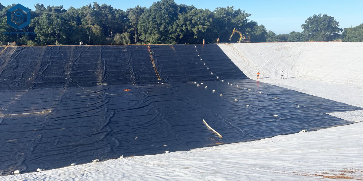 Geomembrana HDPE 30 Mils untuk Tempat Pembuangan Akhir