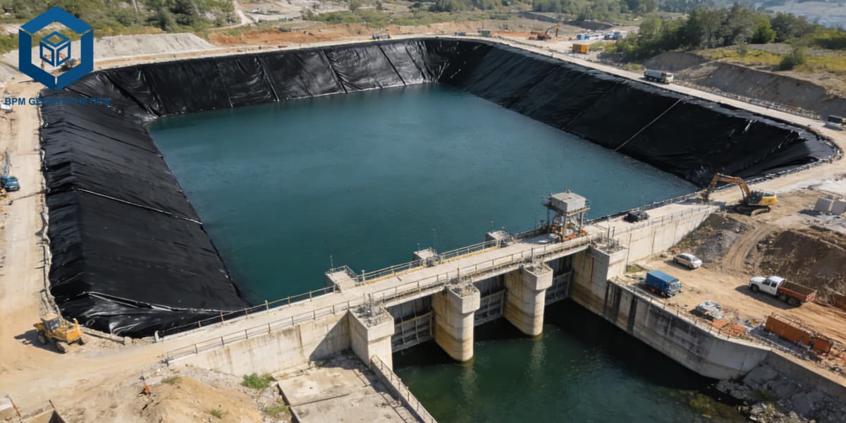 HDPE Geomembrana 60 Mils for Sludge and Wastewater Ponds HDPE Geomembrana 60 Mils for Sludge and Wastewater Ponds