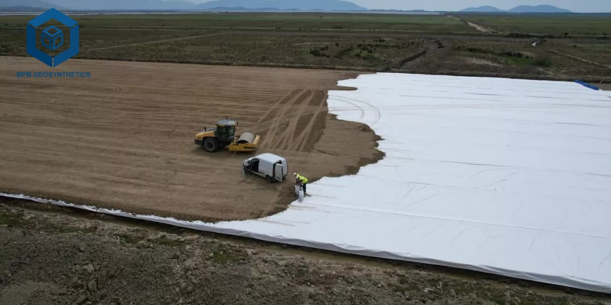 Material geotêxtil para reforço do solo