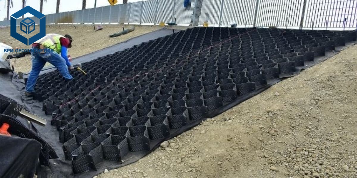 HDPE-Geozelle für die Schotterstabilisierung von Einfahrten