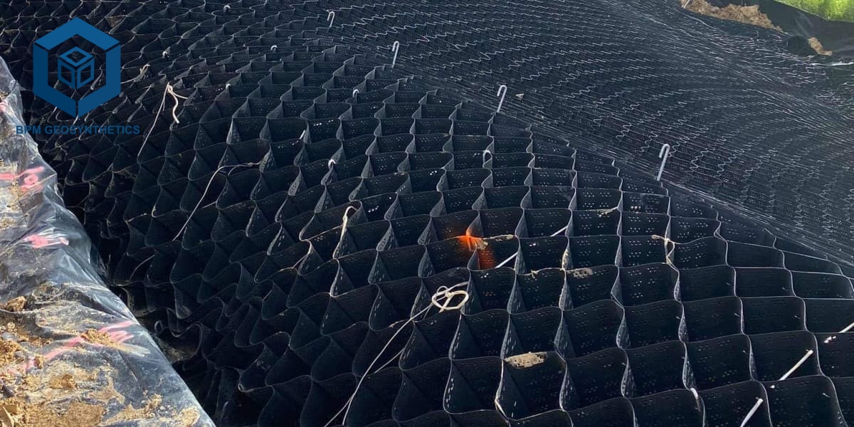 Geoweb Erosion Control for Vegetation Growth Reinforcement