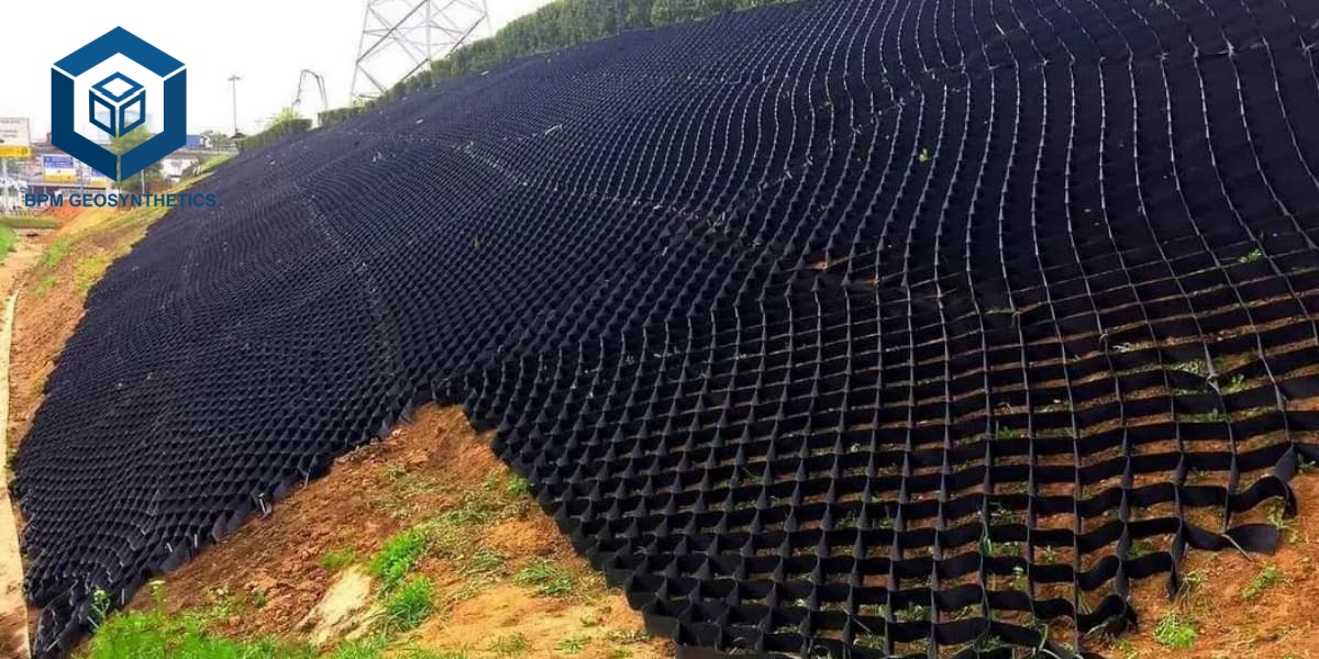 Geocell Slope System for Mining Area