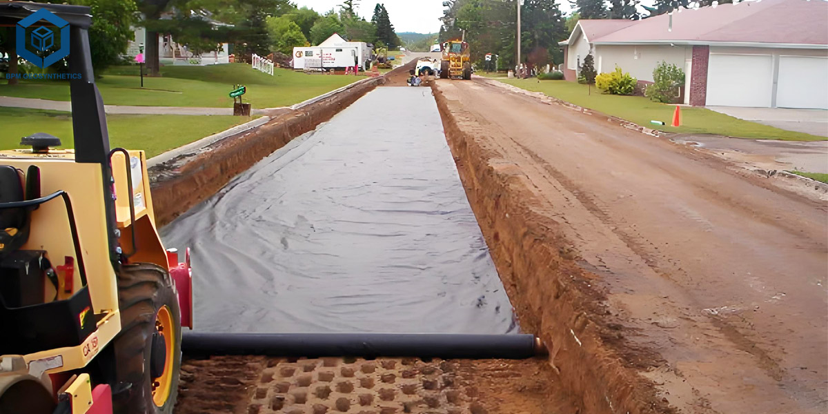 Black Woven Geotextile for Road Construction