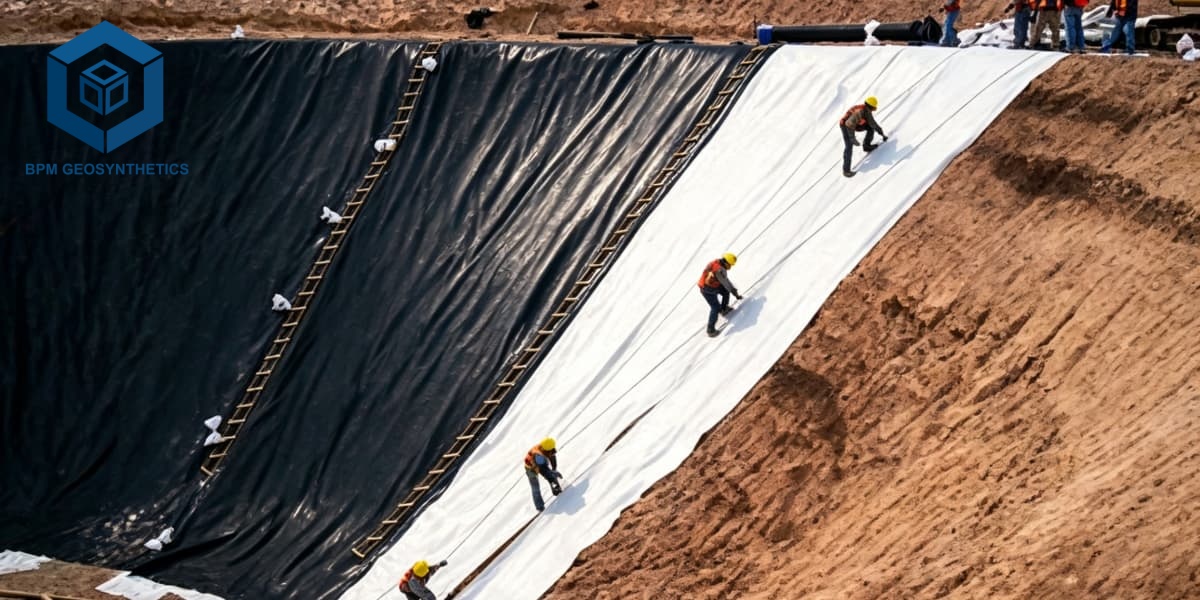 Geotextil-Böschungsschutz zur Erosionskontrolle