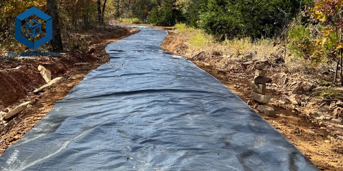 Tejido Geotextil Tejido de BPM Geosintéticos para Entrada de Vehículos