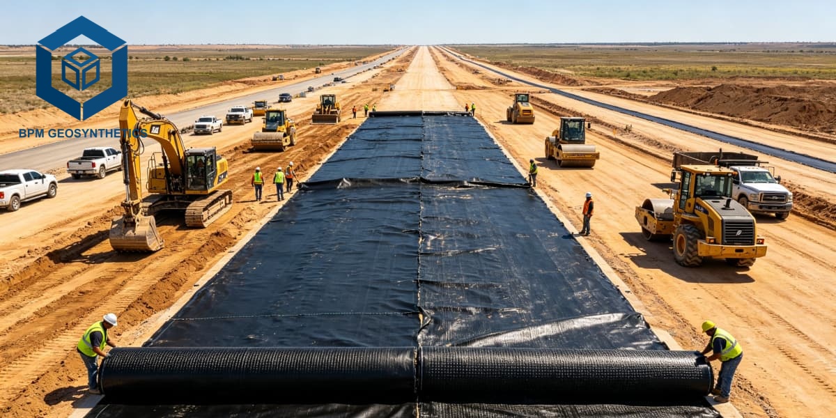 Tejido Geotextil Tejido para Refuerzo de Accesos Vehiculares 