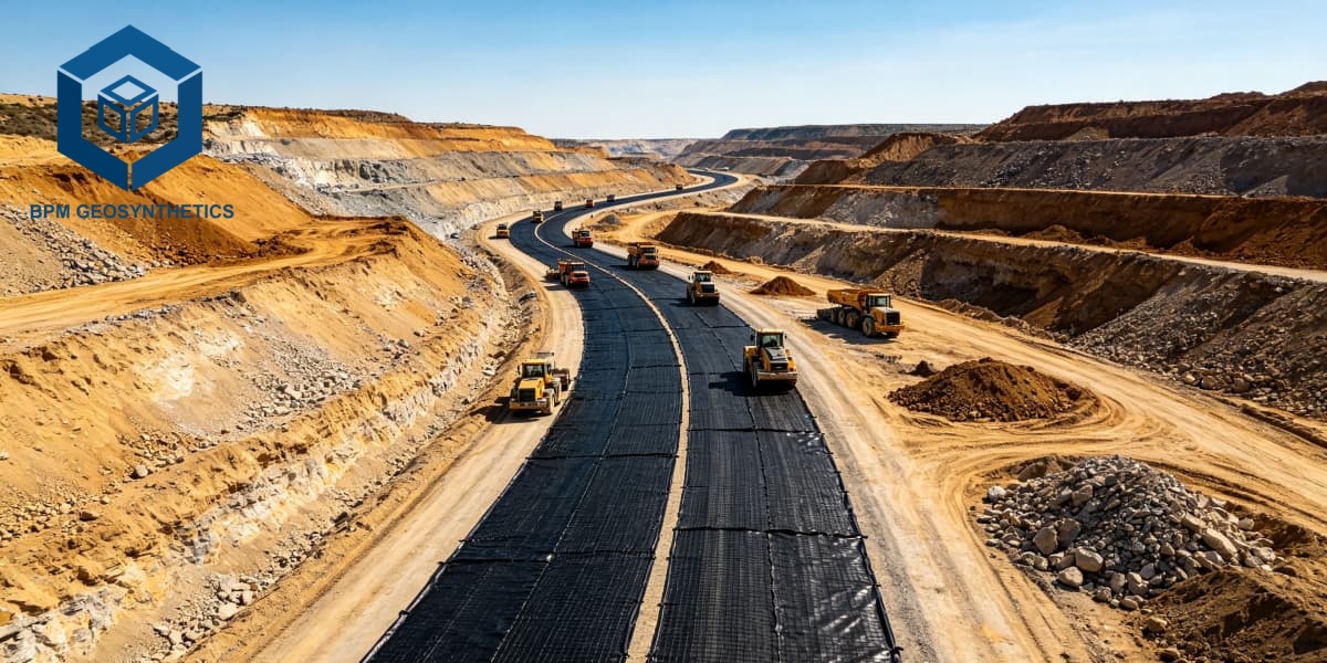 Tejido de tela para entrada de vehículos en caminos de grava y construcción