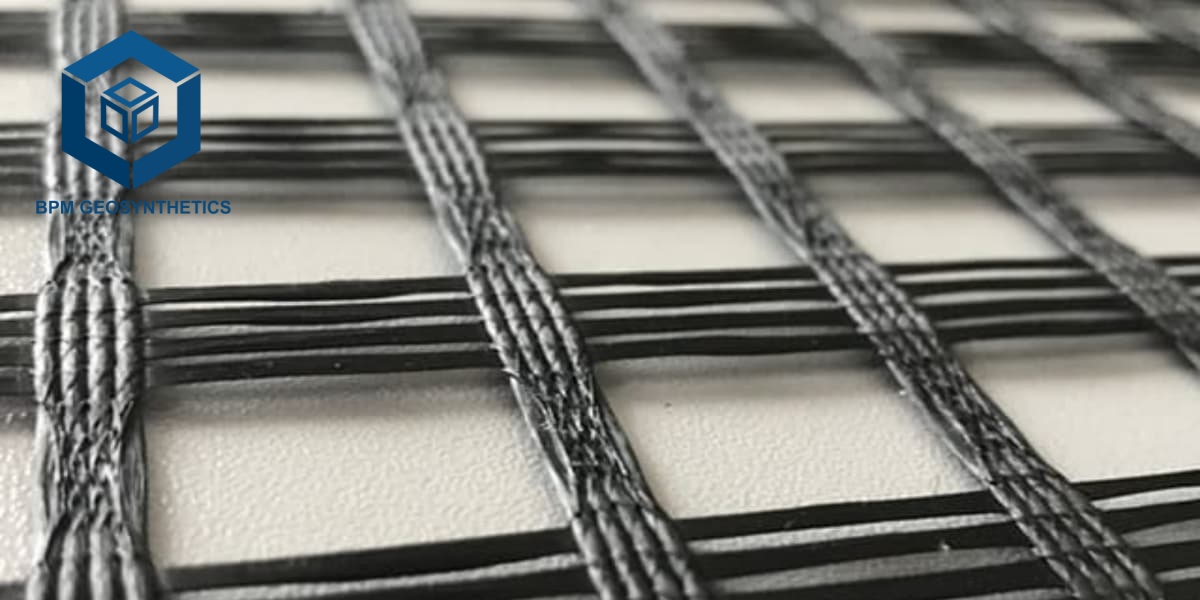 Geomalla de fibra de vidrio BPM Geosynthetics Geomalla de fibra de vidrio BPM Geosynthetics